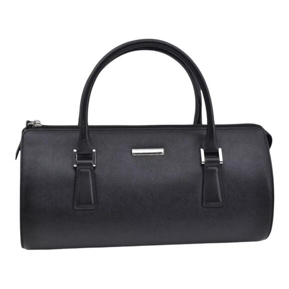 Burberry Leather Boston Bag Black  Like New - Picture 1 of 13